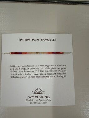 Pink & Red Intention Bracelet